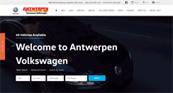 Desktop Screenshot of antwerpenvw.com